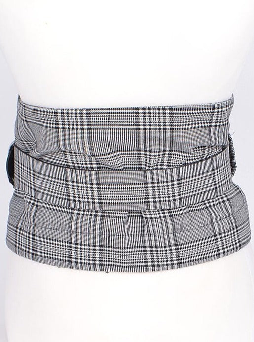 Plaid Corset Belt