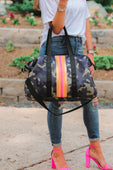 Green Camo Neoprene Weekenderbag