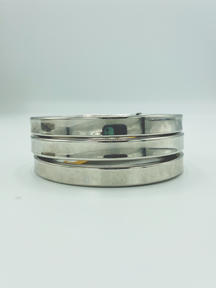 Silver Bangle Trio