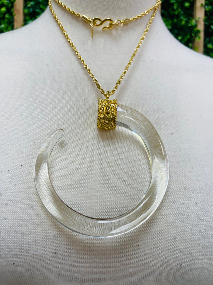 Exquisite KJL C Tusk Necklace