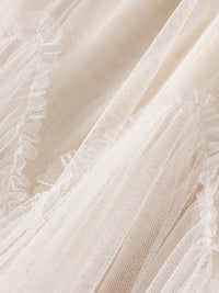 Ivory Tulle Maxi Skirt