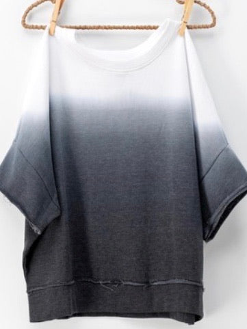 Grey Ombre Dolman Top
