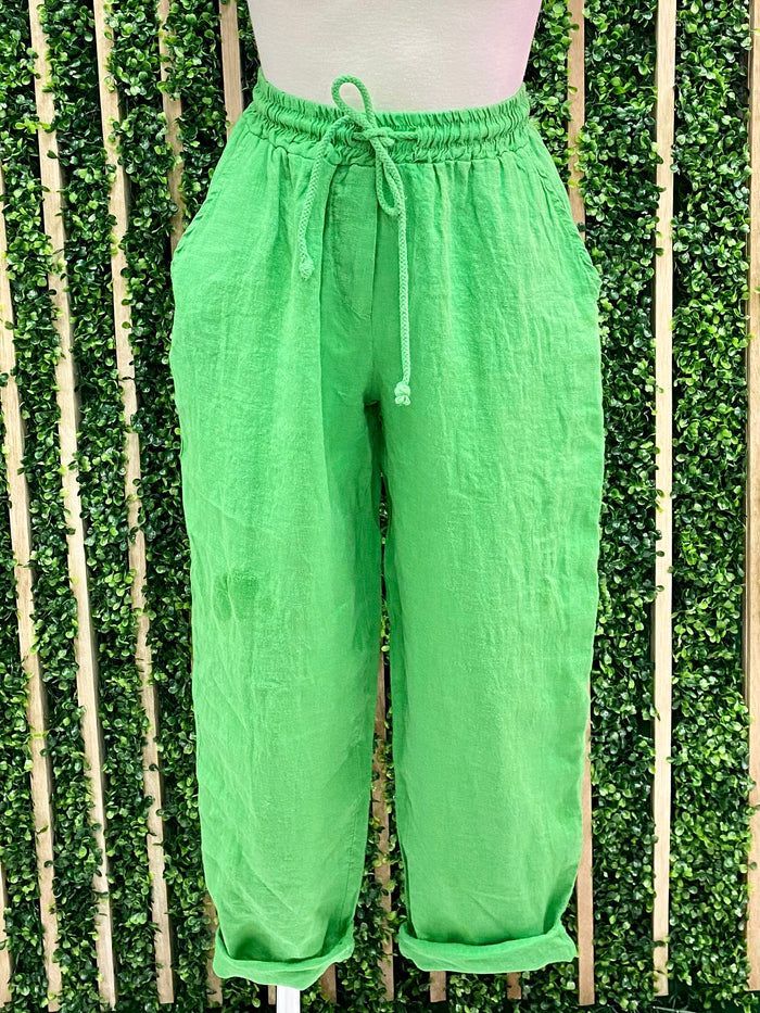 One size Linen Joggers