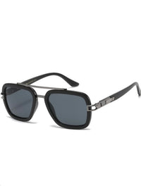 Square Resin Aviator Sunglasses