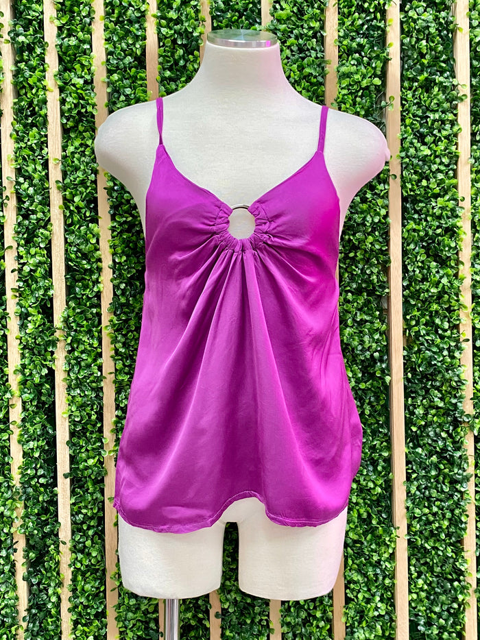 Ring Front Satin Cami