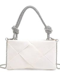 Delicate Rhinestone Handle Night Bag