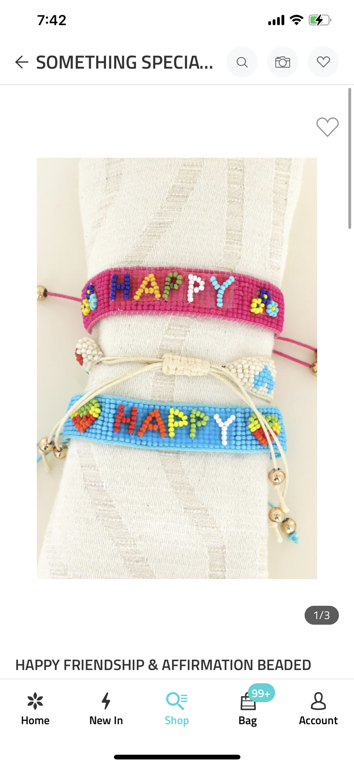 Happy Beaded Friendship Bracelets