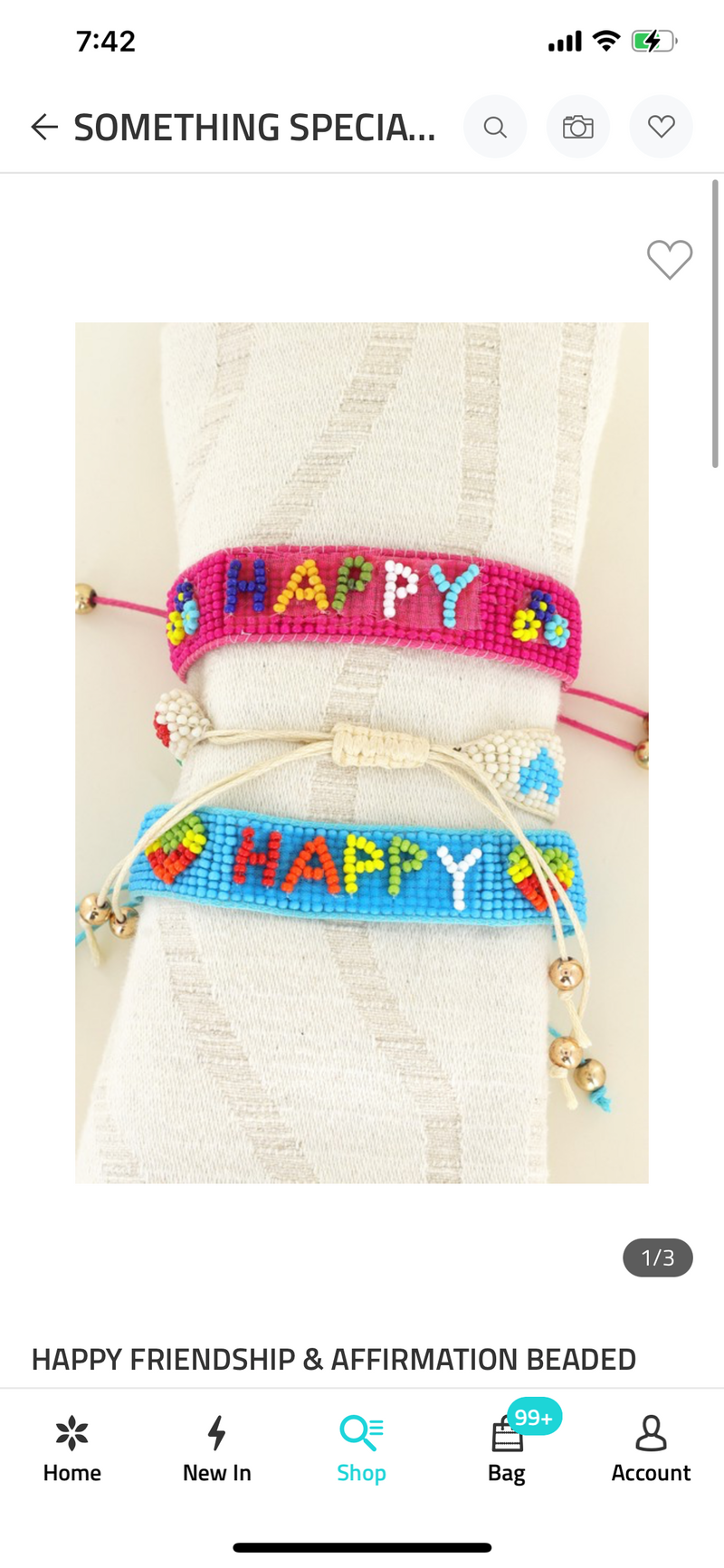 Happy Beaded Friendship Bracelets