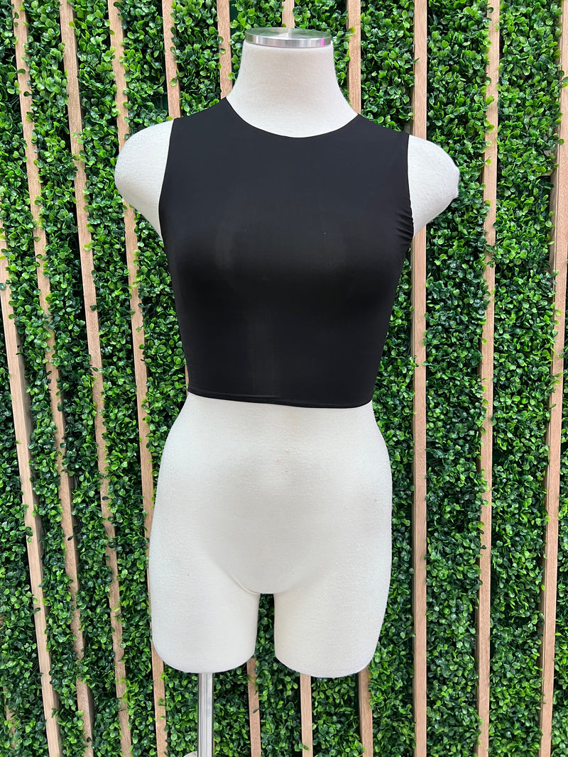 High Neck BAsic Crop Top