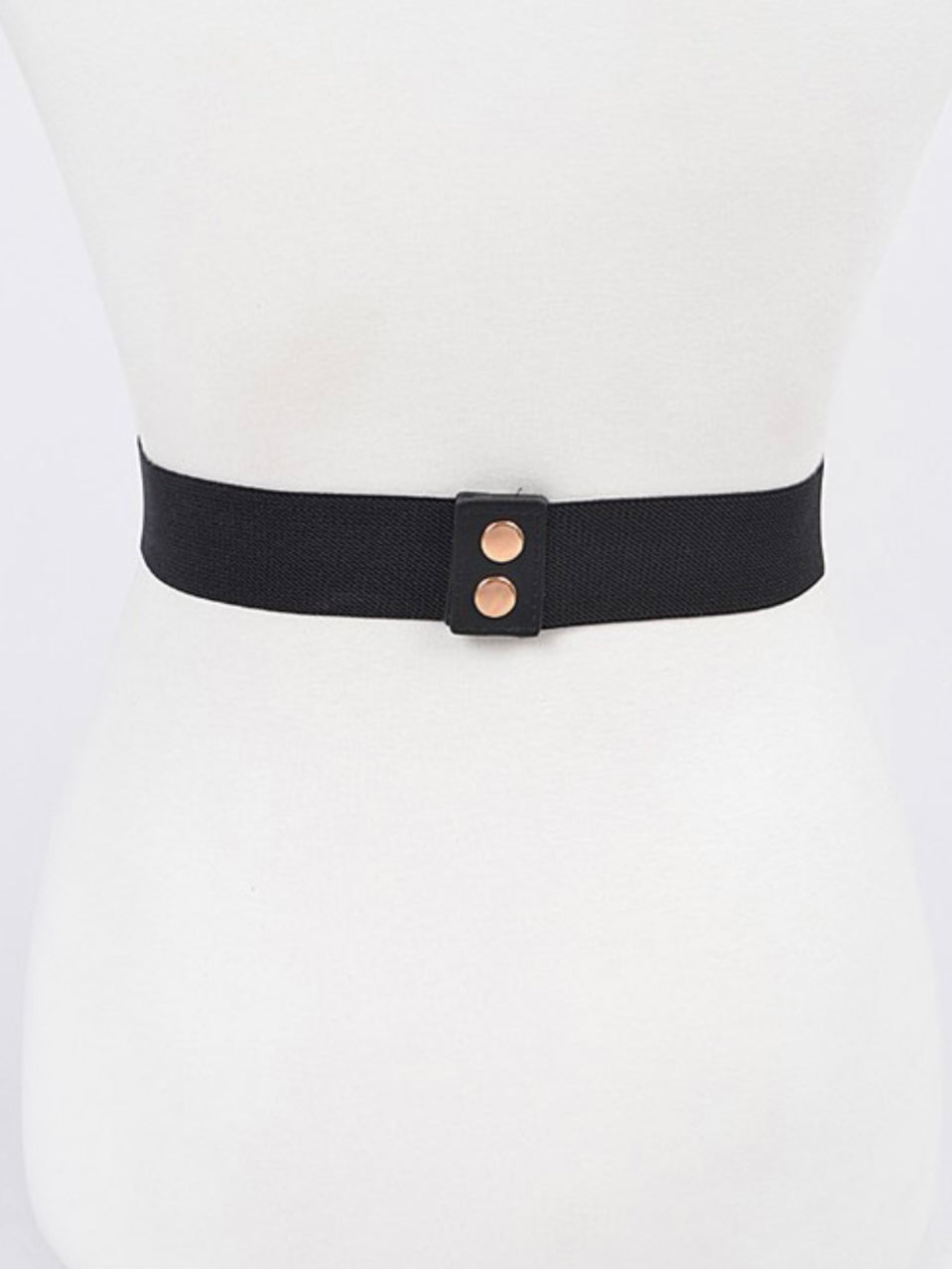 Hammered Buckle Elastic Belt
