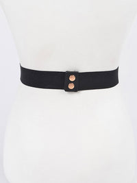 Hammered Buckle Elastic Belt