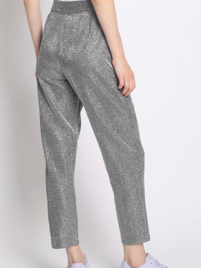 Silver Metallic Trousers