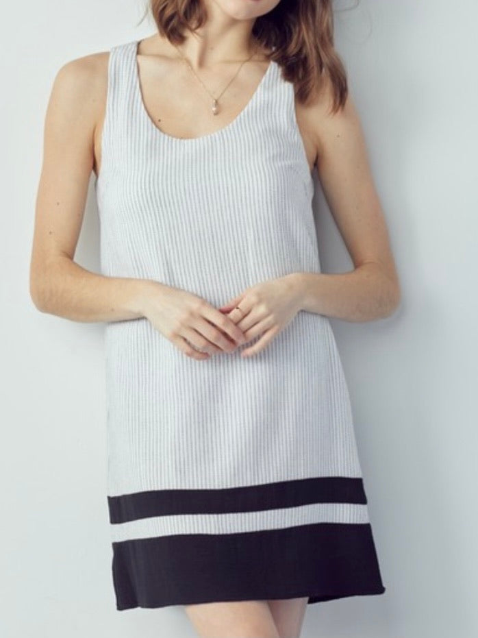 Striped Color Block Dress