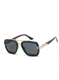 Square Resin Aviator Sunglasses