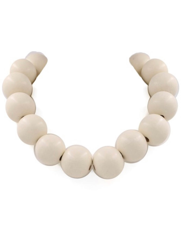Large Wood Bead Necklace
