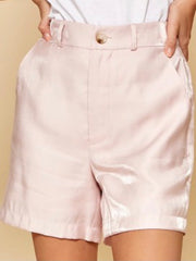 Blush Shimmer Short Pant Set