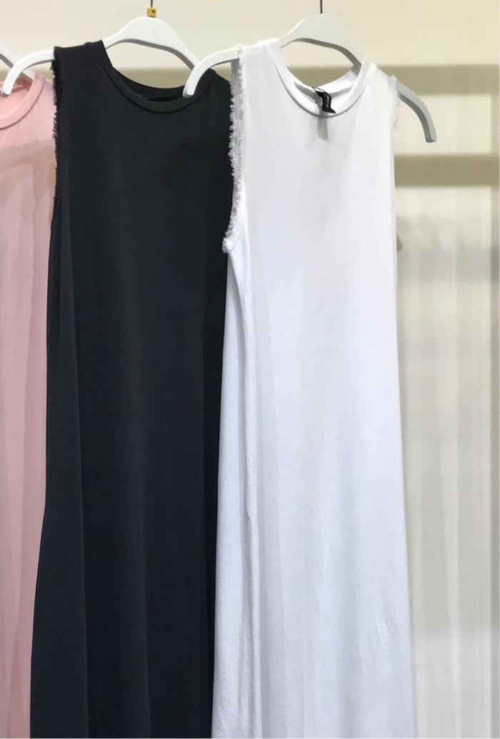 Frayed Edge Maxi Dress