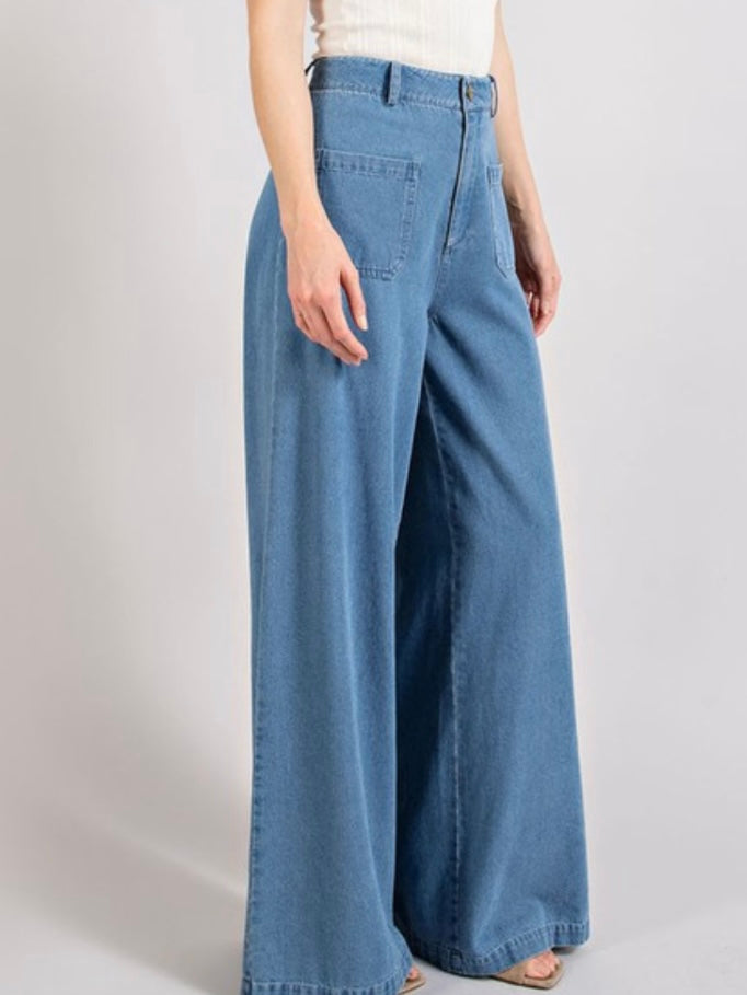 Denim Wide Leg Jeans