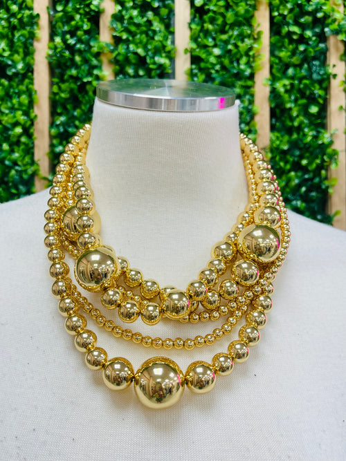 Exquisite KJL Multi Strand Bead Necklace