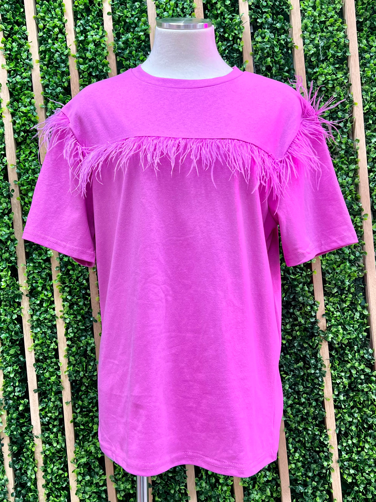 Feather Trim Tee