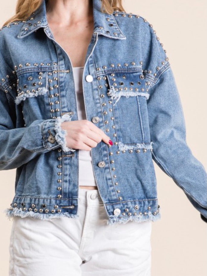 Studded Denim Jacket