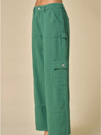 Mid Waist Cargo Pants