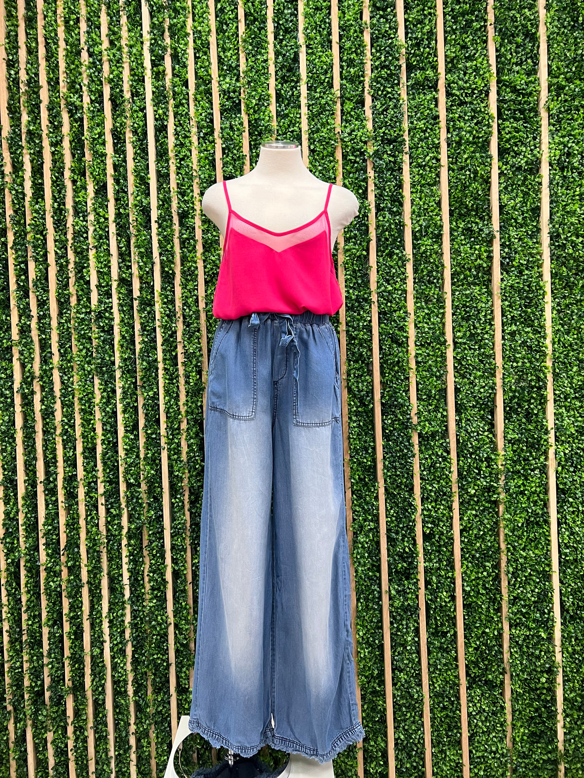 Chambray Paperbag Pants