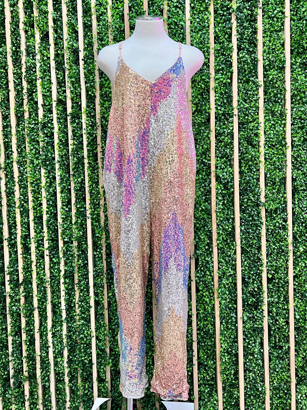 Sequin jogger jumpsuit sales