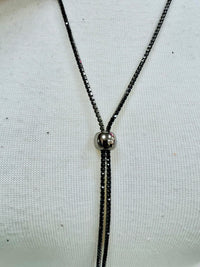 Long Crystal Adjustable Lariat