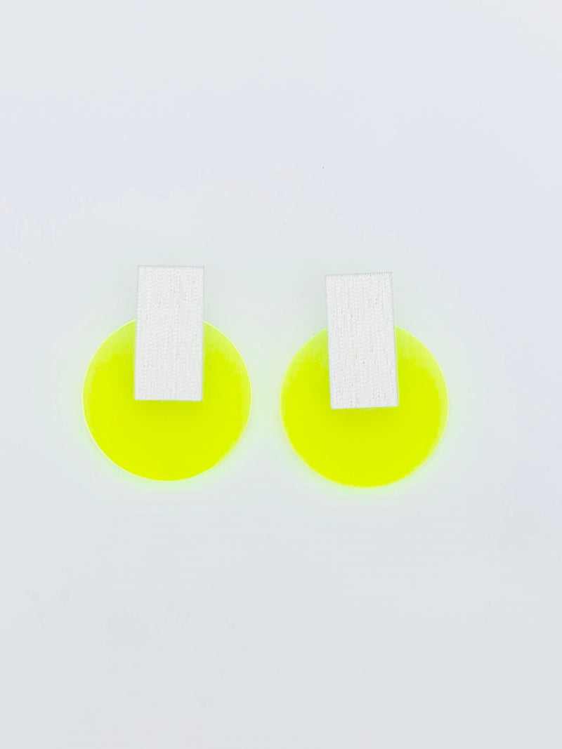 Circle Geo Acrylic Earrings