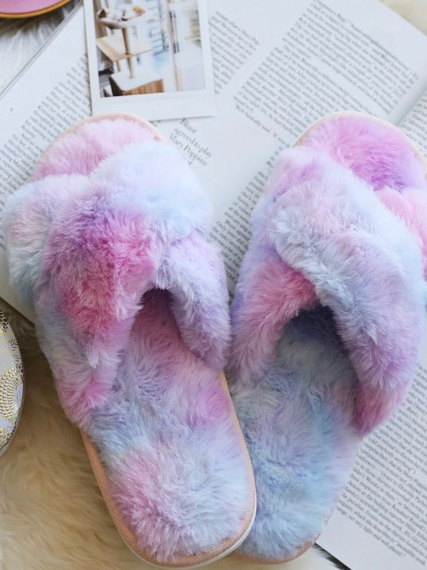 Plush Cross Slipper