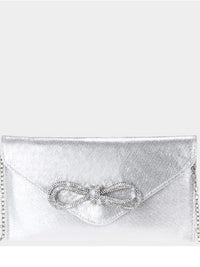 Delicate Rhinestone Knot Clutch