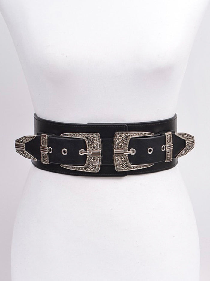 Double Buckle Elastic Belt