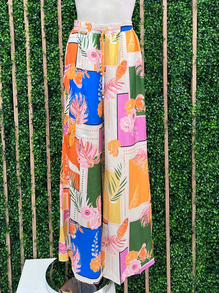 Orange Tropical Pant