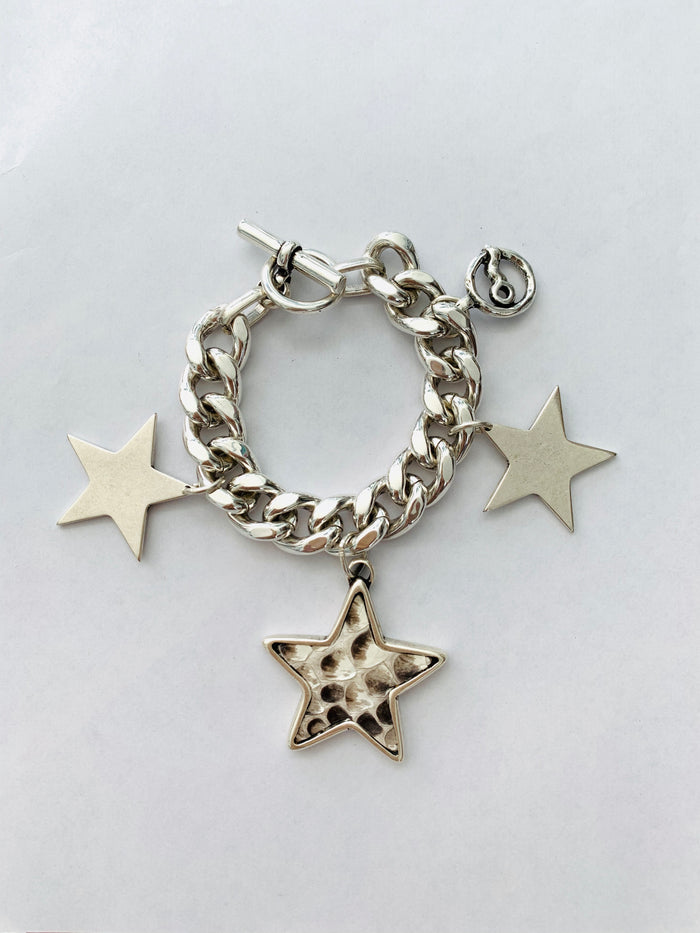 Leather Star Link Bracelet
