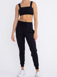 Black Pleated Jogger