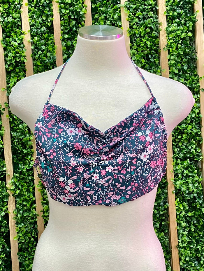Jade Tropical Crop Top