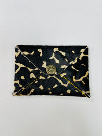 Leather on Hide Business Card Pocket