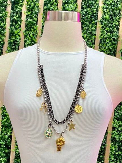 Charmed Double Layer Necklace