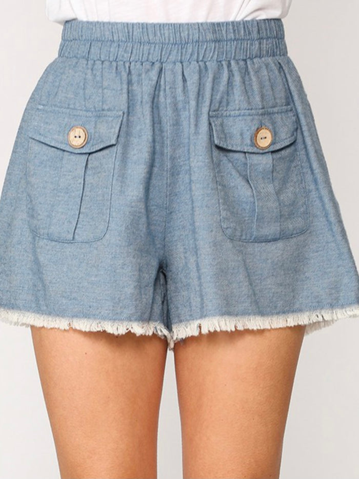 Frayed Hem Shorts