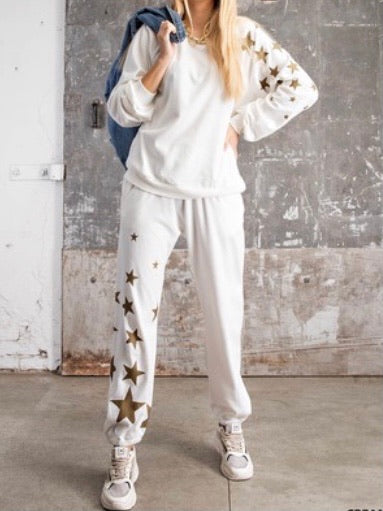 Gold Stars Loungewear Set