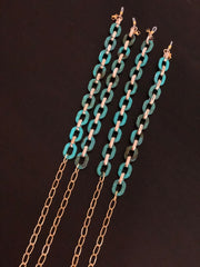 Azul Turquesa Sunnies/ Glass Chains