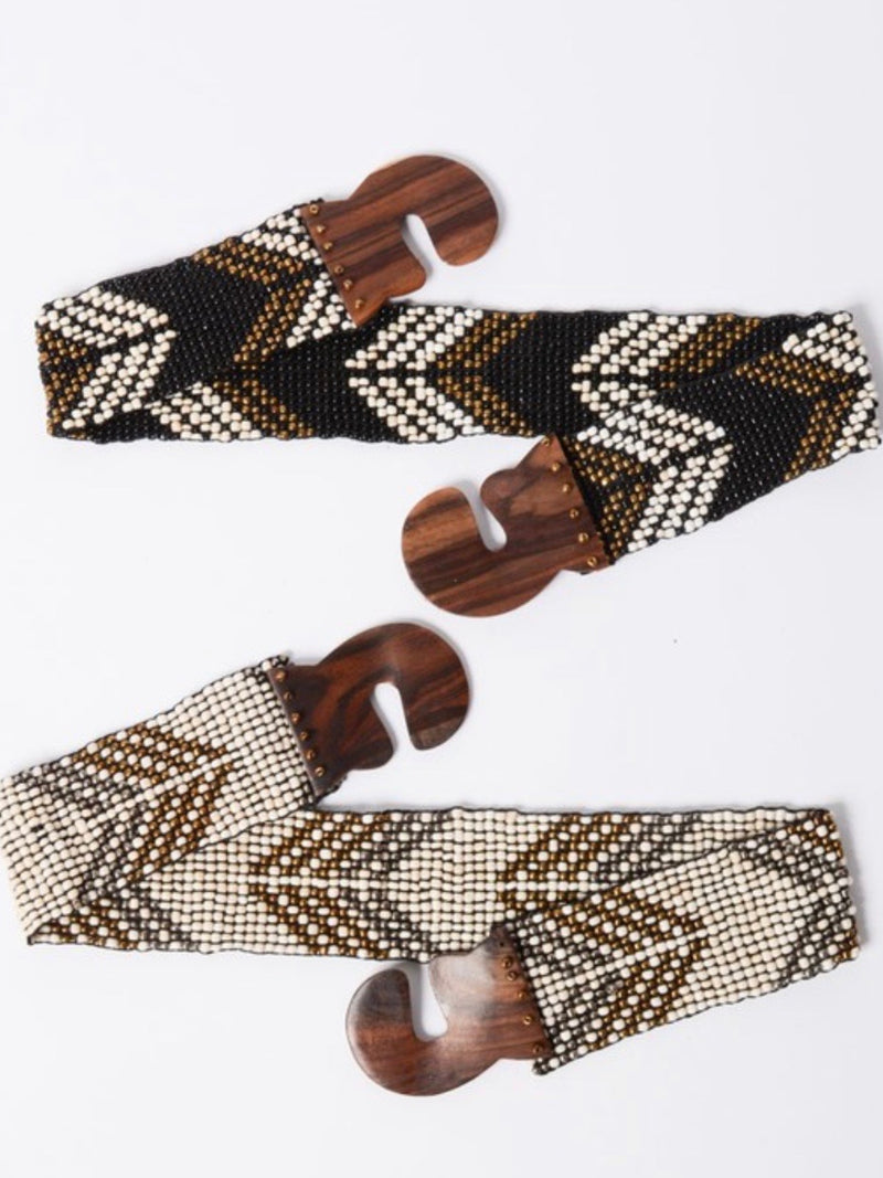 Tribal Arrow Bead Belt