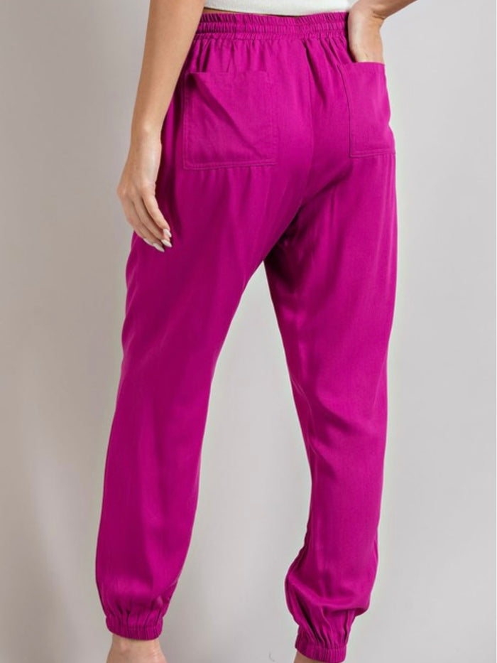 Magenta Joggers