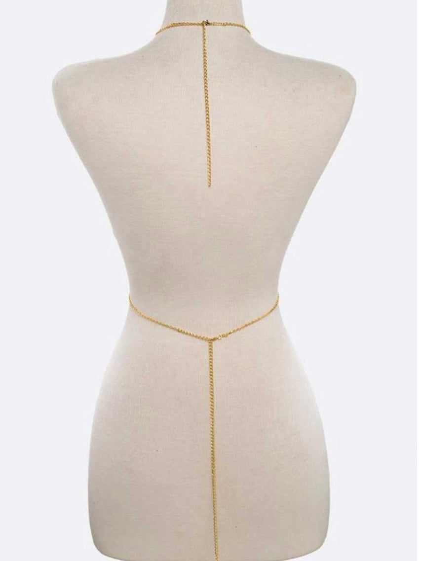 Stone Detail Body Chain