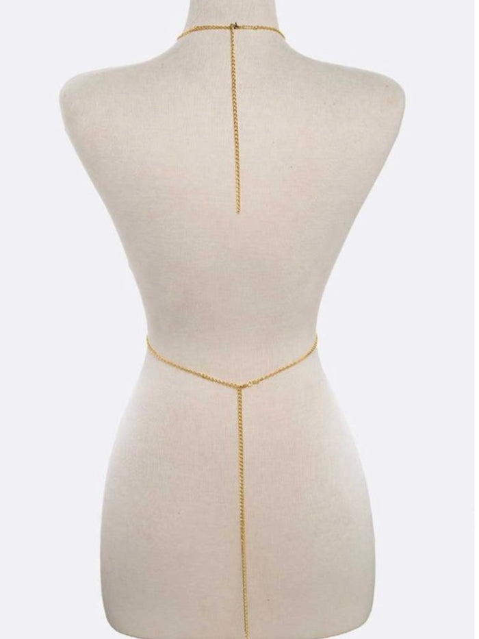 Stone Detail Body Chain