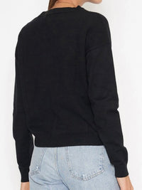 LEopard Happy Face Sweater
