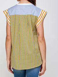 COlor Block Striped Shirt