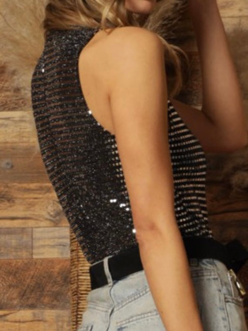 Black Silver Bodysuit