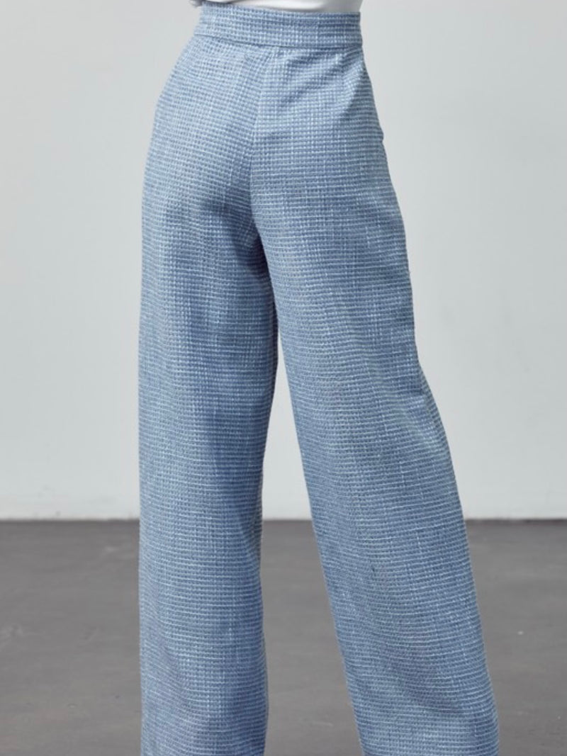 Tweed High Waist Pants